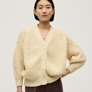 Babaa No 19 cardigan, natural